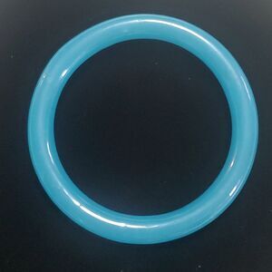 Vintage Natural Aquamarine Blue Precious Bangle Bracelet